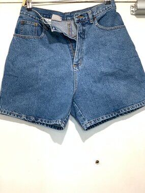 NEW VINTAGE HUNTINGTON RIDGE HIGH RISE BLUE DENIM SHORTS SIZE 12
